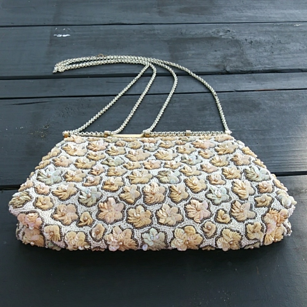 French beaded vintage gorgeous Purse